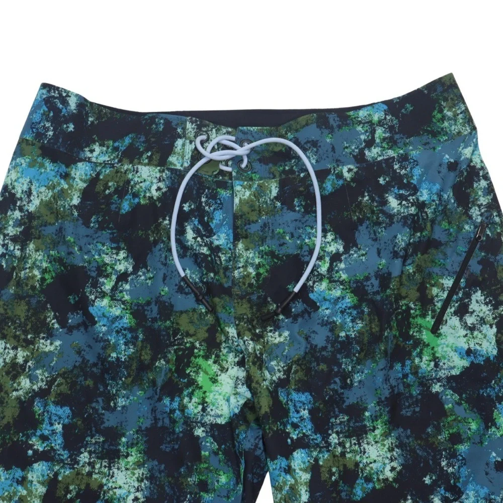 lululemon athletica Board Shorts Men’s 36 Blue‎ Green Swim Trunks